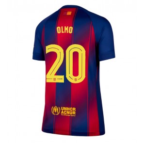 Lacne Ženy Futbalové dres Barcelona Dani Olmo #20 2025-26 Krátky Rukáv - Domáci